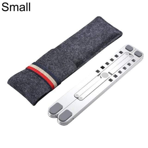 Planet Gates Silver Cooling Rack Folding Adjustable Angle Aluminum Alloy Desktop Portable Holder Office Universal Non Slip Laptop Stand