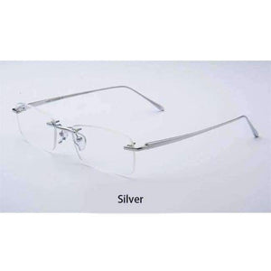 Planet Gates Silver EOOUOOE Design Pure Titanium Women Men Unisex Rimless Glasses Prescriptio Spectacles Oculos Eyewear Gafas Opticas Glasse Frame
