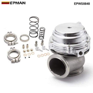 Planet Gates Silver Epman MVR 44mm V Band External Wastegate Kit 24PSI Turbo Wastegate With V Band Flange EPWS8848