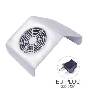Planet Gates silver EU plug Nail Art Salon Suction Dust Collector Manicure Machine Acrylic UV Gel Tip Dust Machine Vacuum Cleaner Manicure Pedicure Tools