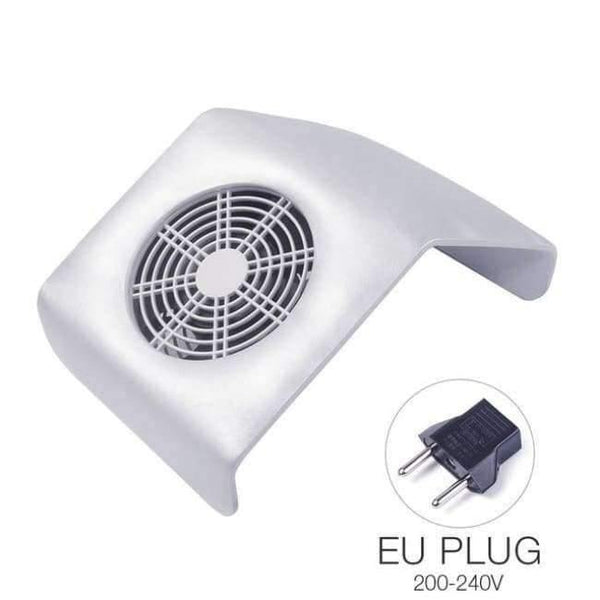 Planet Gates silver EU plug Quality Vacuum Cleaner Suction Nail Art Salon 220V 110V Suction Display Nail Dust Collector UV Gel Manicure Machine Tools