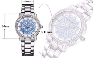 Planet Gates silver Fashion Watch Woman Ladies Rose gold Diamond relogio feminino Dress Clock female relojes mujer