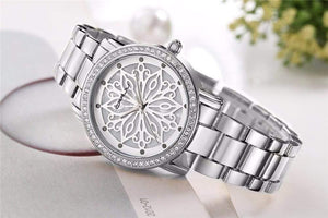Planet Gates silver Fashion Watch Woman Ladies Rose gold Diamond relogio feminino Dress Clock female relojes mujer
