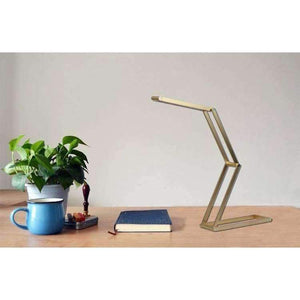 Planet Gates Silver Folding Book Light Rechargeable LED Desk Lamp Portable Dimmable Study Table Bed Reading Aluminum Alloy Touch Sensor Roll Over
