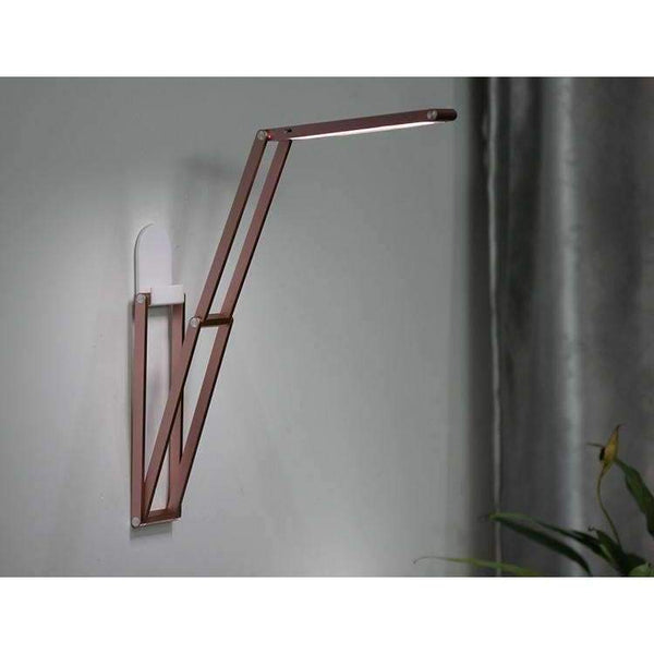 Planet Gates Silver Folding Book Light Rechargeable LED Desk Lamp Portable Dimmable Study Table Bed Reading Aluminum Alloy Touch Sensor Roll Over