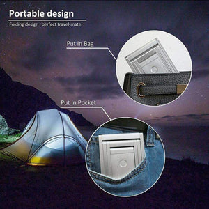 Planet Gates Silver Folding Book Light Rechargeable LED Desk Lamp Portable Dimmable Study Table Bed Reading Aluminum Alloy Touch Sensor Roll Over