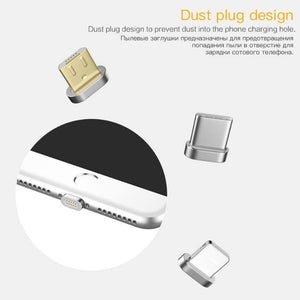 Planet Gates Silver For Apple / 2M PZOZ Magnetic Cable Micro usb Type C Fast Charging Adapter Phone Microusb Type-C Magnet Charger usb c For iphone Samsung xiaomi