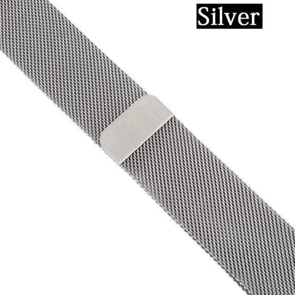 Planet Gates Silver / For Apple Watch 40mm Watch Strap For Apple Watch Band 44mm 40mm 42mm 38mm Series 4/3/2/1 iWatch Stainless Steel Woven watchband