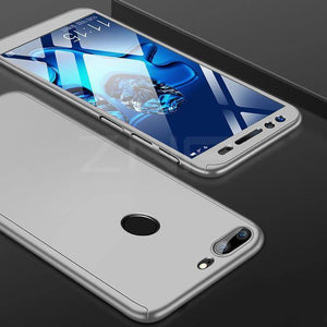 Planet Gates Silver / For Honor V9 Play ZNP 360 Degree Full Cover Protection Case For Huawei Honor 9 10 Lite Cases With Glass For Honor V9 Play V10 Phone Case Shell