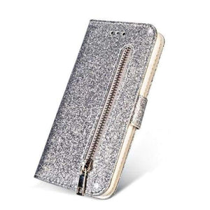 Planet Gates Silver / For iphone 6 Plus Wallet Case For Telefoon Hoesje iphone 6 Case Leather Glitter Phone Cases Coque iphone 6s 6 S Plus Case Flip Wallet Cover