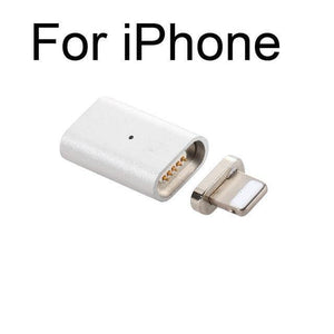 Planet Gates Silver for iPhone Magnetic Adapter Data For iPhone XR XS Max X 8 7 6S 6 Plus 5 5S SE Metal Plug Mobile Phone Charger Charging Converter Adapters