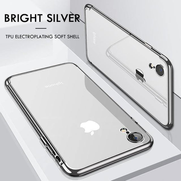 Planet Gates Silver / For iphone X ZNP Luxury Slim Silicone Cover Case For iPhone X XS Max XR Cases Soft TPU Plating Phone Case For iPhone X XR XS Max Case Shell