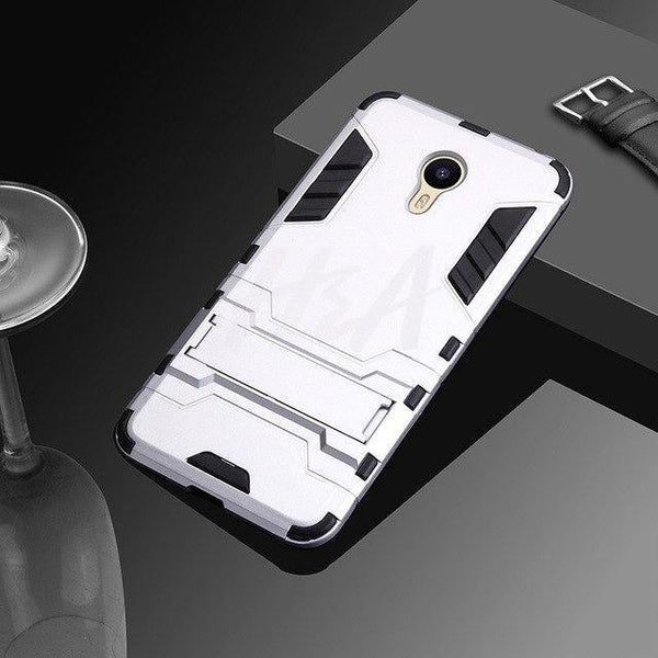 Planet Gates Silver / For Meizu M5 Note H&A Luxury Heavy Duty Armor Phone Case For Meizu M6 M6S M5 Note Full Anti-knock Cover For Meizu M3 M6 M5 Note Holder Case Cover