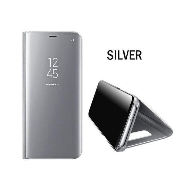 Planet Gates Silver / For Samsung A7 2018 Smart Mirror Flip Phone Case For Samsung Galaxy S9 S8 S7 S6 Edge Plus View Cover For Note 9 8 J5 J7 A5 A6 A7 A8 2017 2018 Case