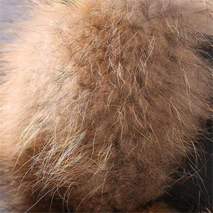 Planet Gates Silver Fox Fur Winter Women's Hats with Genuine Leather Tops Real Raccoon Fur Bomber Hat with Ear Flaps Winter Warm Russian Caps