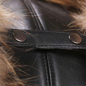 Planet Gates Silver Fox Fur Winter Women's Hats with Genuine Leather Tops Real Raccoon Fur Bomber Hat with Ear Flaps Winter Warm Russian Caps