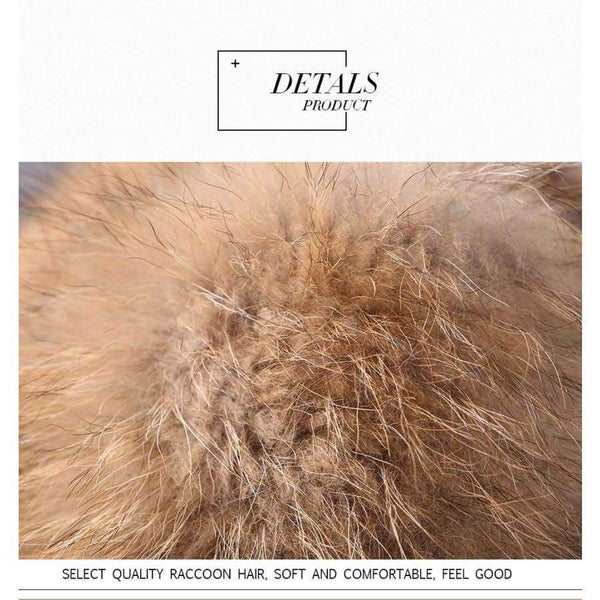 Planet Gates Silver Fox Fur Winter Women's Hats with Genuine Leather Tops Real Raccoon Fur Bomber Hat with Ear Flaps Winter Warm Russian Caps