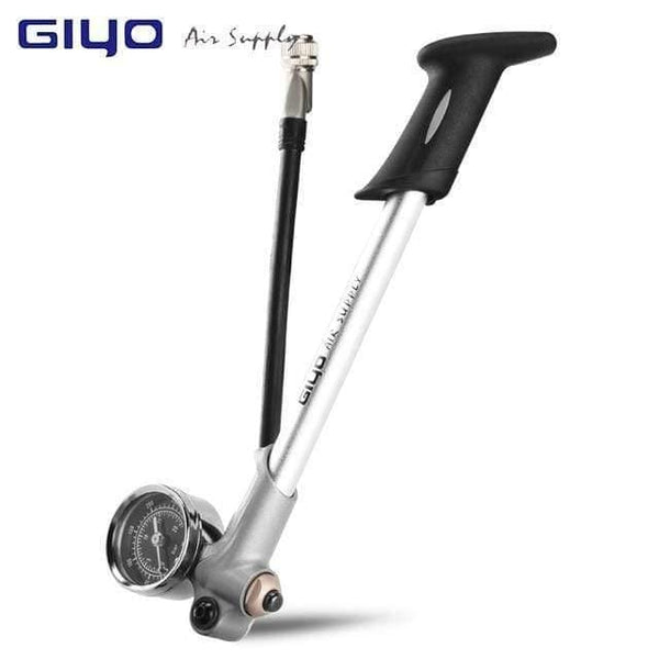 Planet Gates Silver-GIYO / China Pump 300 psi High-pressure Bike Air Shock Pump For Fork & Rear Suspension Cycling Bicycle Pump Mountain Bike Pump With Gauge