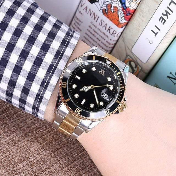 Planet Gates Silver Gold black Steel Male 30m Role Sports Gifts For Couple Men's women's ladies wrist watch lovers clock bracelet Rolexable relogio masculino
