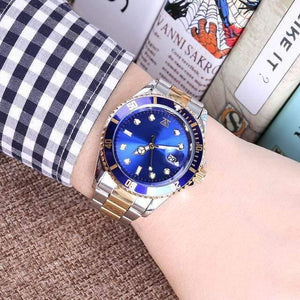 Planet Gates Silver Gold blue Steel Male 30m Role Sports Gifts For Couple Men's women's ladies wrist watch lovers clock bracelet Rolexable relogio masculino