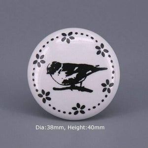 1x Classic White  Porcelain/Ceramic Drawer Pull Knob Cabinet Cupboard Door Handle Knob