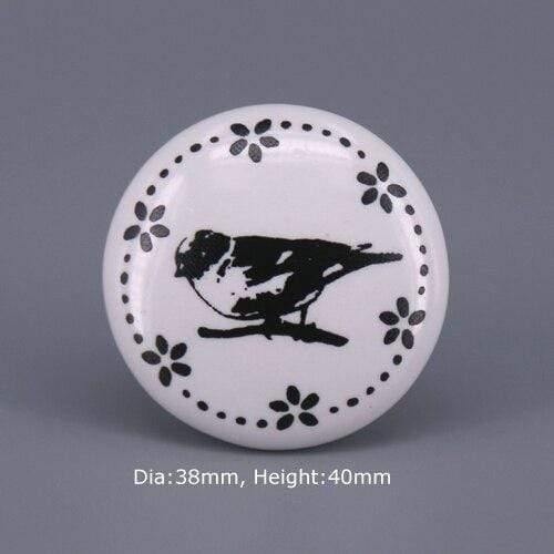 1x Classic White  Porcelain/Ceramic Drawer Pull Knob Cabinet Cupboard Door Handle Knob