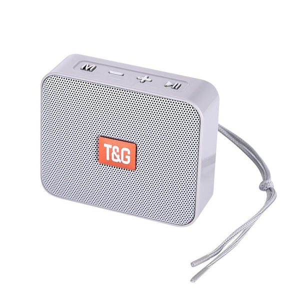Planet Gates silver gray TG166 Bluetooth Portable Wireless Speaker Hot Outdoor Square 2020 New Subwoofer Mini Speaker Hands-free Support FM Radio TF Card