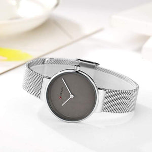 Planet Gates silver gray Women Watch Fashion Dress Ladies Watches Stainless Steel Quartz Wristwatch Hot Sale Saat Clock relogios feminino