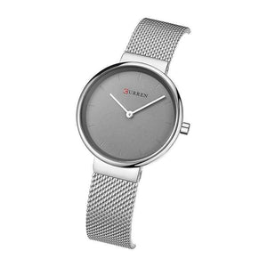 Planet Gates silver gray Women Watch Fashion Dress Ladies Watches Stainless Steel Quartz Wristwatch Hot Sale Saat Clock relogios feminino