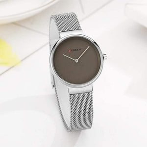 Planet Gates silver gray Women Watch Fashion Dress Ladies Watches Stainless Steel Quartz Wristwatch Hot Sale Saat Clock relogios feminino
