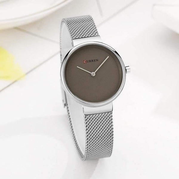 Planet Gates silver gray Women Watch Fashion Dress Ladies Watches Stainless Steel Quartz Wristwatch Hot Sale Saat Clock relogios feminino
