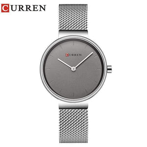 Planet Gates silver gray Women Watch Fashion Dress Ladies Watches Stainless Steel Quartz Wristwatch Hot Sale Saat Clock relogios feminino