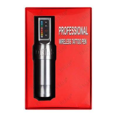 Planet Gates silver grey Professional Wireless Tattoo Pen Customized Coreless Motor Tattoo Machine For Tattoo Artists Permanent Makeup Machi