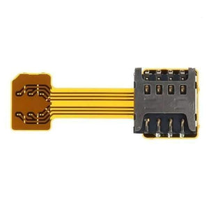 Planet Gates Silver Hybrid Sim Slot Dual SIM Card Adapter Micro SD Extender Nano Cato  Android Phone For Xiaomi