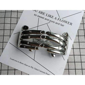 Planet Gates Silver JackJad 2018 Fashion Women Mask Finger Shape Funny Style Eyewear Frame Party Club New Brand Design Halloween Eyeglasses Glasses