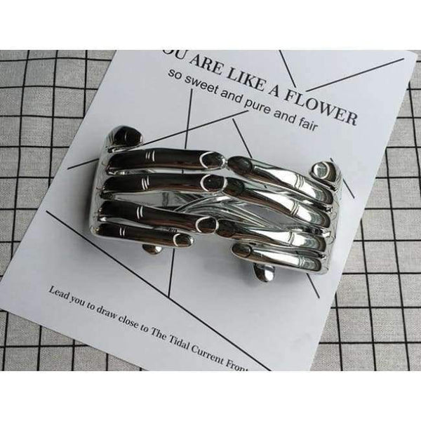 Planet Gates Silver JackJad 2018 Fashion Women Mask Finger Shape Funny Style Eyewear Frame Party Club New Brand Design Halloween Eyeglasses Glasses