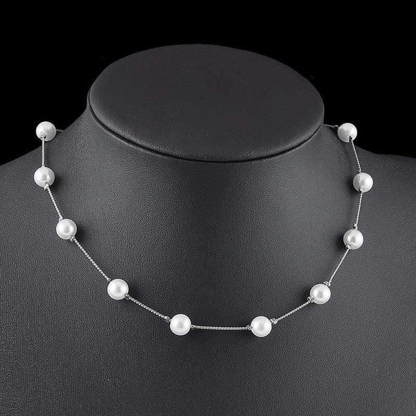 Korean Fashion Pearl Pendant Choker Necklace Women's Wedding Party Clavicle Chain Accessories Gifts For The New Year Jewellery