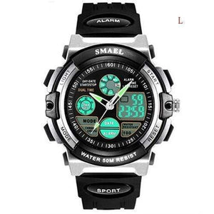 Planet Gates Silver L Digital Watch Kids Boy SMAEL Children Watch for Boys and Girls Gift Sport Watch Waterproof 0508 Kid Watches Digital Children