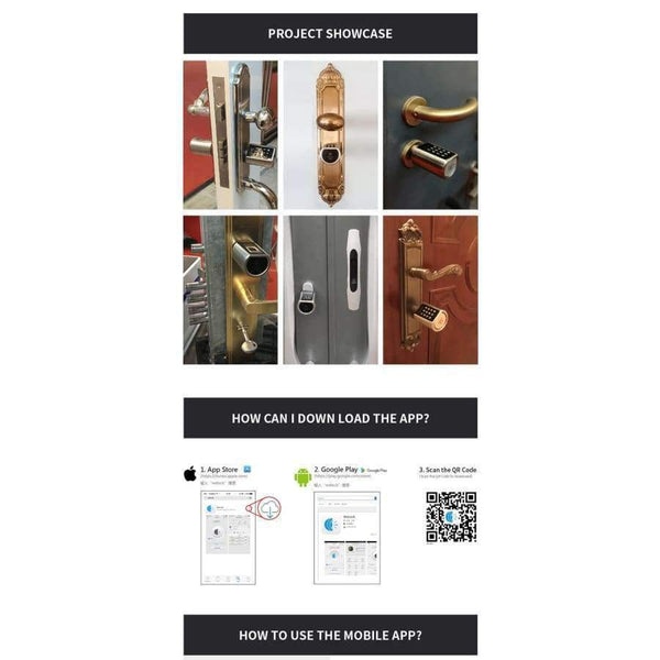 Planet Gates Silver L6PCB Smart Locks Home Security Digital Keypad Hardware Lock Keyless EURO Lock Core Cylinder Bluetooth Electronic Door lock