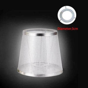 Planet Gates Silver LAINGDERFUL Art Deco Lampshades Cloth Art Lampshell Light Shade Lamp Cover Gauze Lampshade for E14 Pendant Light Inwall Lamp