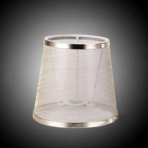 Planet Gates Silver LAINGDERFUL Art Deco Lampshades Cloth Art Lampshell Light Shade Lamp Cover Gauze Lampshade for E14 Pendant Light Inwall Lamp