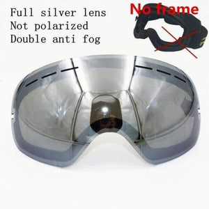 Planet Gates silver lens Ski goggles layer UV400 anti-fog big ski mask glasses sunglasses skiing men women snow snowboard