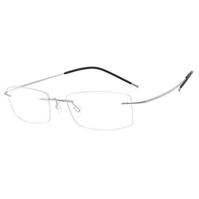Planet Gates Mens Lightweight Titanium Rimless Eyeglasses Frames Prescription Optical Glasses Frame