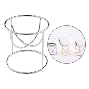 Planet Gates Silver Metal Display Stand for Crystal Glass Lens Ball Divination Photography  Base  Sphere Globe Holder