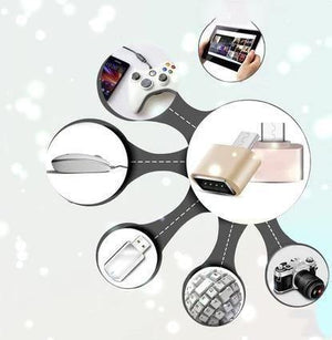 Planet Gates Silver Micro USB OTG Cable Adapter 2.0 Converter For Mobile Phone Android Samsung USB Tablet Pc to Flash Drive Mouse OTG Hub
