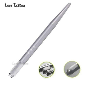 Planet Gates Silver Microblading Pen Sterilized Packing Professional Manual Tatoo Eyebrow Pens Tebori Tools For Microbalding Tattoo Guns 3d