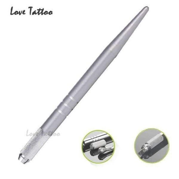 Planet Gates Silver Microblading Pen Sterilized Packing Professional Manual Tatoo Eyebrow Pens Tebori Tools For Microbalding Tattoo Guns 3d