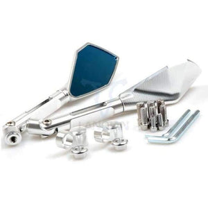 Огледало за обратно виждане за Planet Gates Silver Motor, части за скутер, огледала за обратно виждане за скутер Yamaha YZF R1 R6 Tmax 530 2010 2011 2012 2013 2014