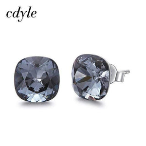 Planet Gates Silver Night Embellished with Crystal Stud Earrings Women Earrings Austrian Rhinestone 925 Sterling Silver Earrings