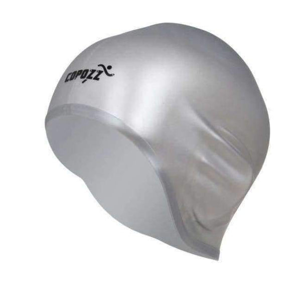 Planet Gates Silver / One Size / China Flexible Silicone Waterproof Swimming Cap Swimwear/hat Cover Ear Swim for Men women Unisex Adult  long short hair